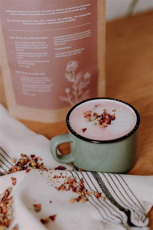 Latté nocturne rose | rose et camomille - WHOLESALE - Image 2